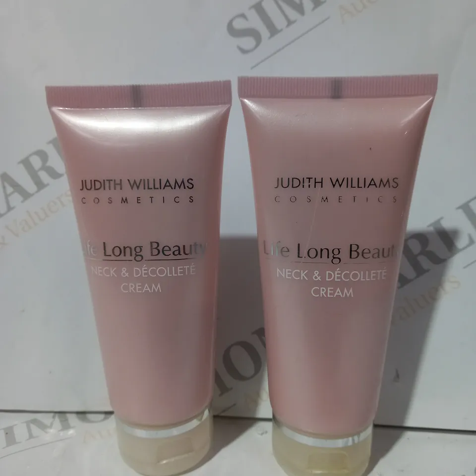 JUDITH WILLIAMS LIFE LONG BEAUTY NECK & DÉCOLLETÉ CREAM (100ML) DUO