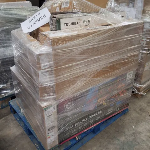 PALLET CONTAINING APPROXIMATELY 16 ASSORTED DAMAGED TVS