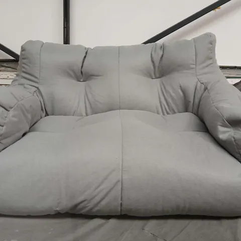 BEAN BAG SOFA WITH SIDE POCKETS GREY WITH CUSHION