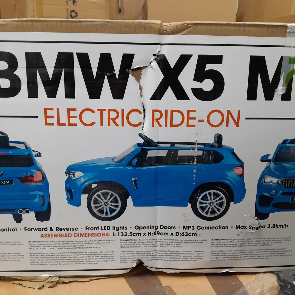 BOXED BMW X5 12V ELECTRIC RIDE-ON CAR  - COLLECTION ONLY  RRP £399.99