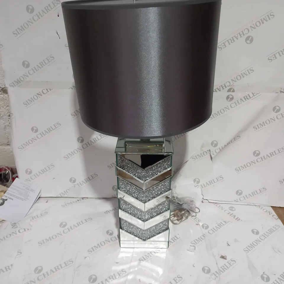 JM BY JULIEN MACDONALD ENCAPSULATED CRYSTAL CHEVRON LAMP