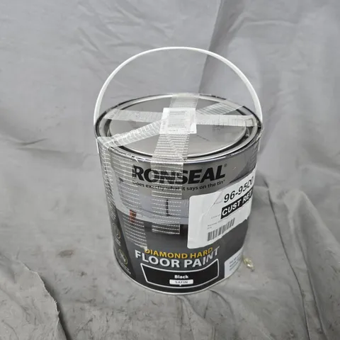 RONSEAL DIAMOND FLOOR PAINT (BLACK SATIN) - COLLECTION ONLY