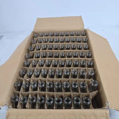 APPROXIMATELY 160 SMALL GLASS BOTTLES