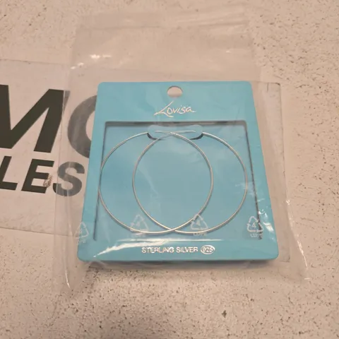 LOVISA STERLING SILVER HOOP EARRINGS – 925 – PAIR