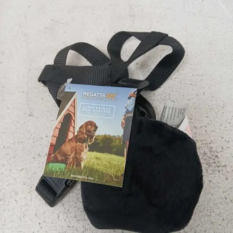 REGATTA GREAT OUTDOORS LIGHTWEIGHT DOG HARNESS – SIZE L, BLACK 