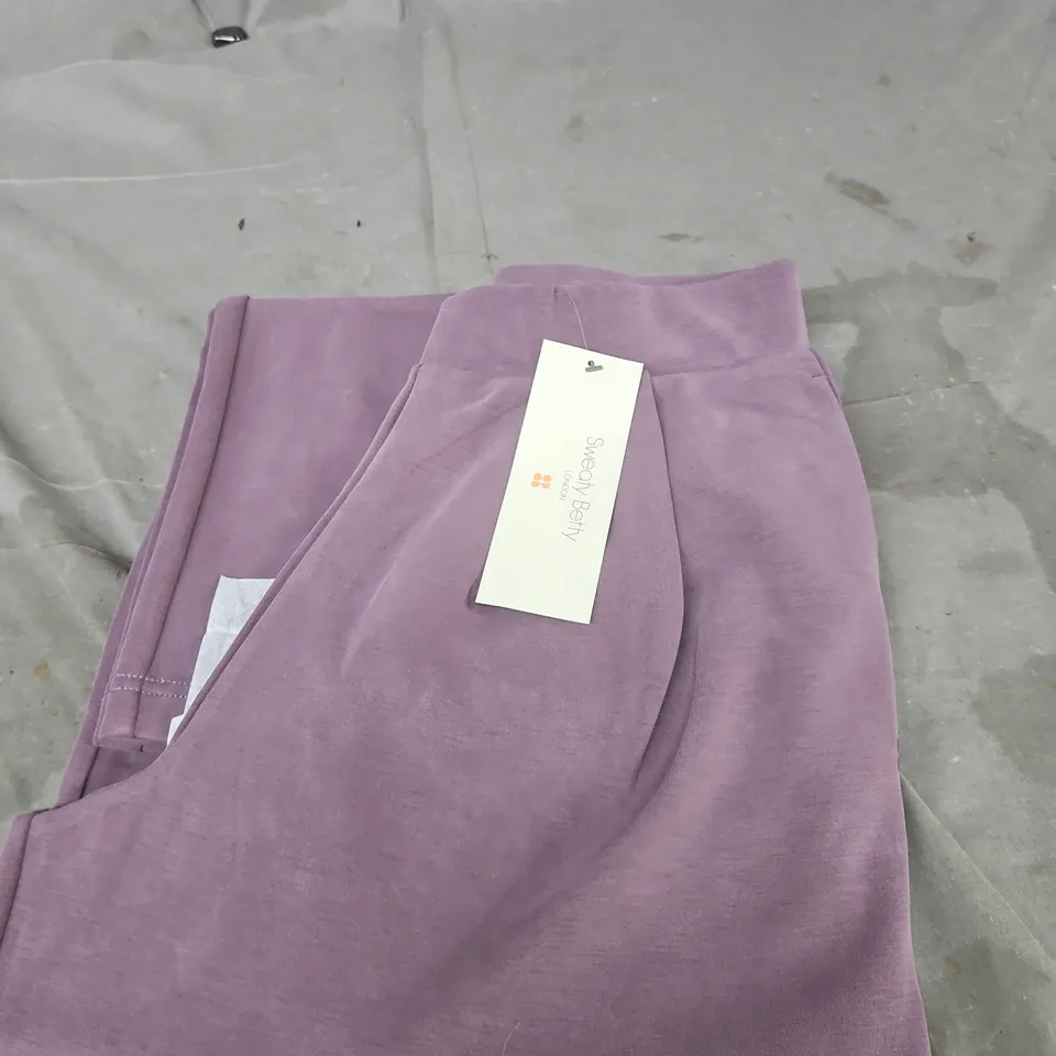 SWEET BETTY SAND WASH WIDE LEG TROUSER – NEPTUNE PURPLE, SIZE S