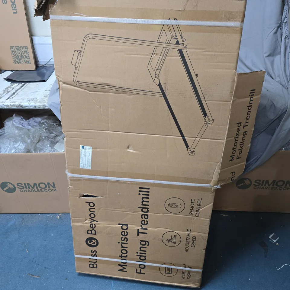 BLISS & BEYOND MOTORISED FOLDING TREADMILL