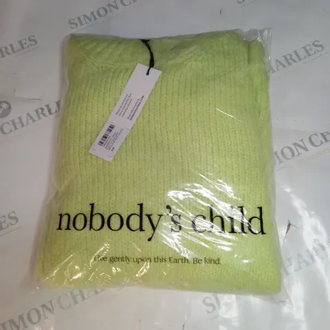 BAGGED NOBODYS CHILD LOFTY CREW NECK JUMPER SIZE 12-14