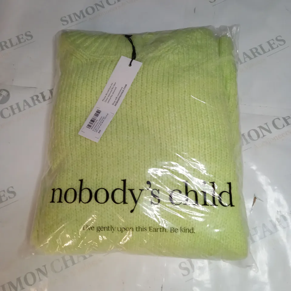 BAGGED NOBODYS CHILD LOFTY CREW NECK JUMPER SIZE 12-14