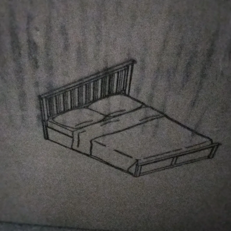 BOXED 150CM PHOENIX OTTOMAN BED STONE GREY (1 OF 5 BOXES, PARTS ONLY)