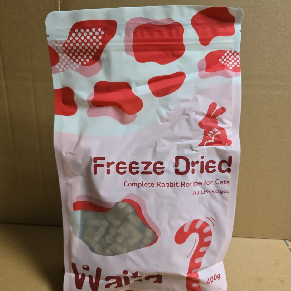 FREEZE DRIED CAT FOOD – RABBIT RECIPE – 400G