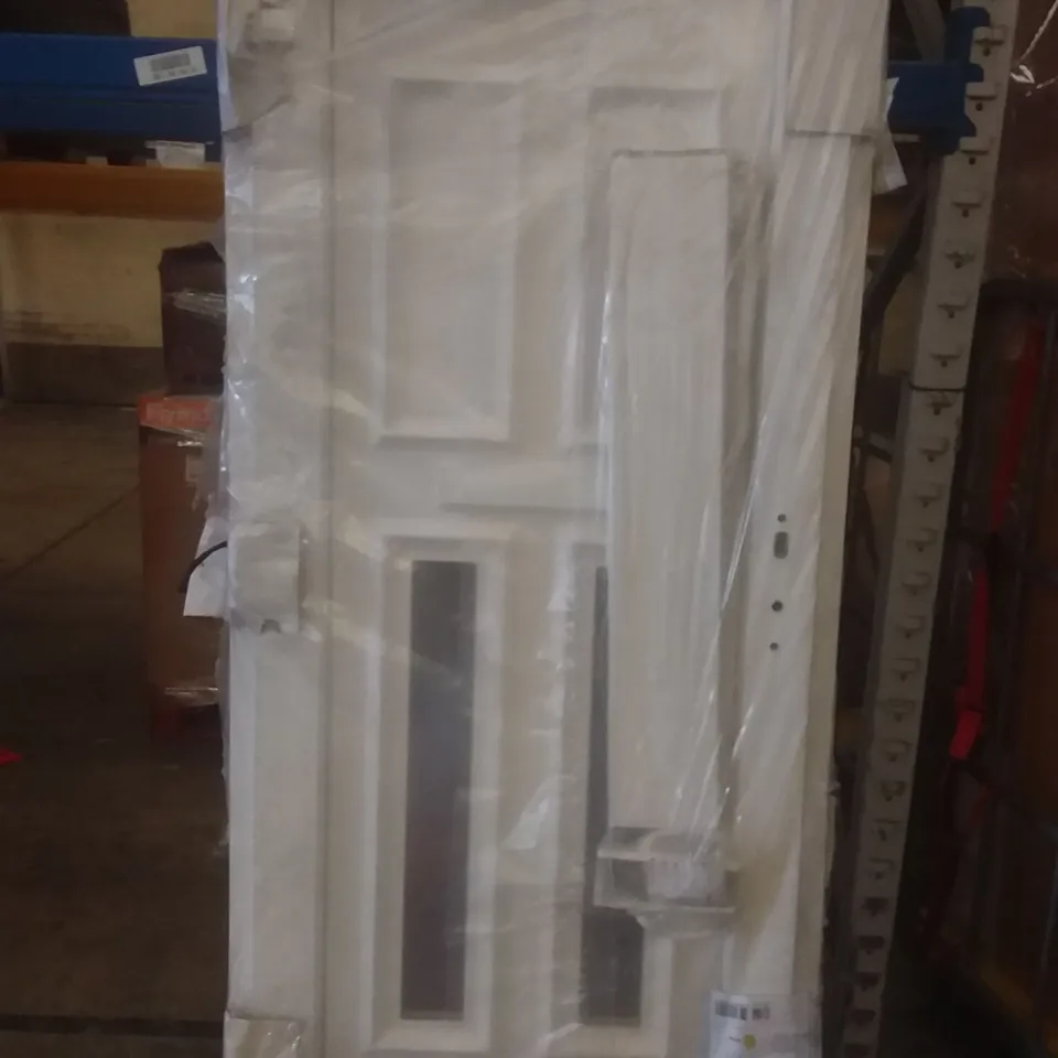 UPVC 4 PANEL GLAZED FRONT DOOR LEFT HAND OPENING 2055X920X70MM