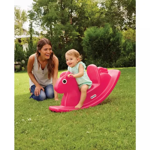 BOXED LITTLE TIKES ROCKING HORSE - PINK