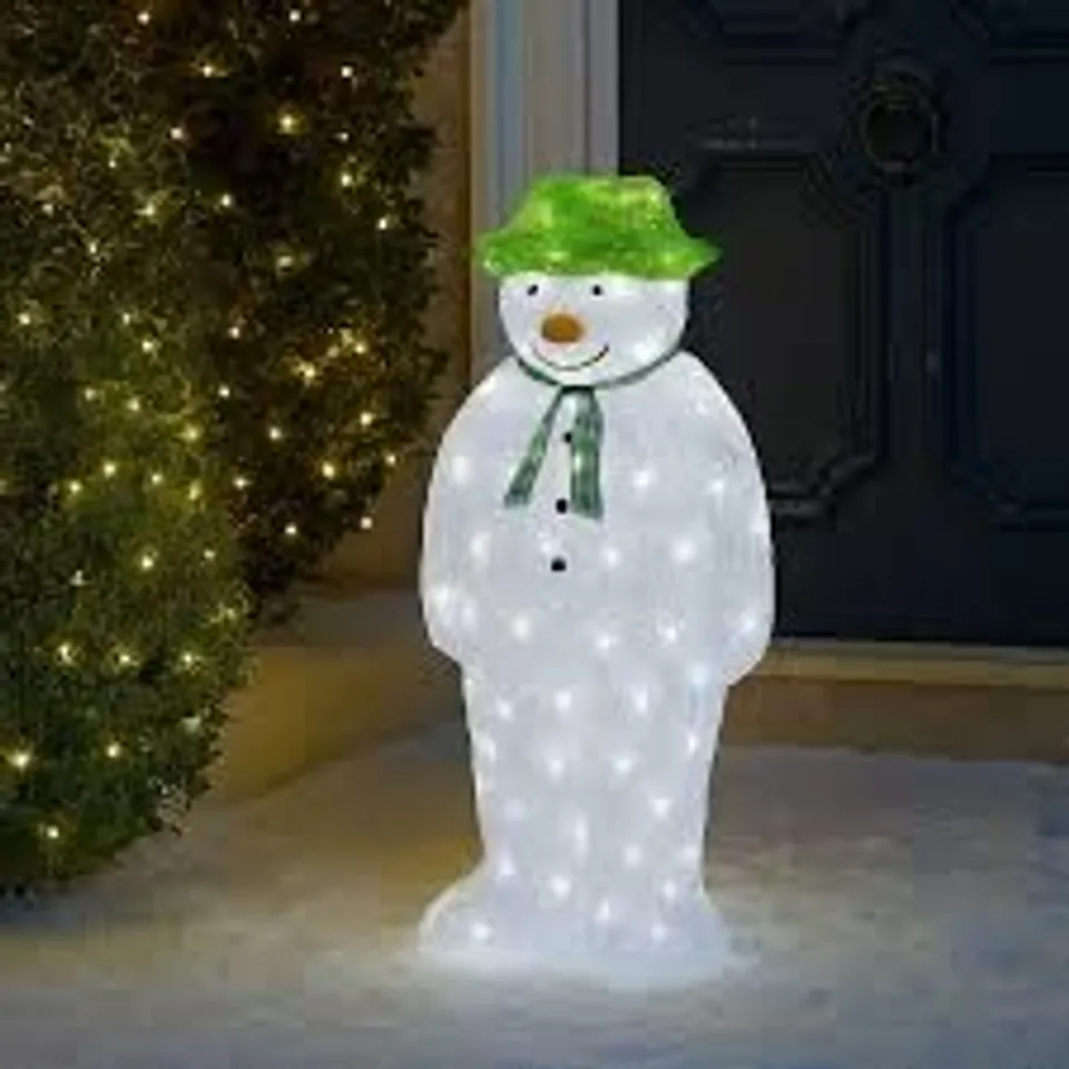 BOXED NEO 55CM 100 WHITE LED SNOWMAN (1 BOX)