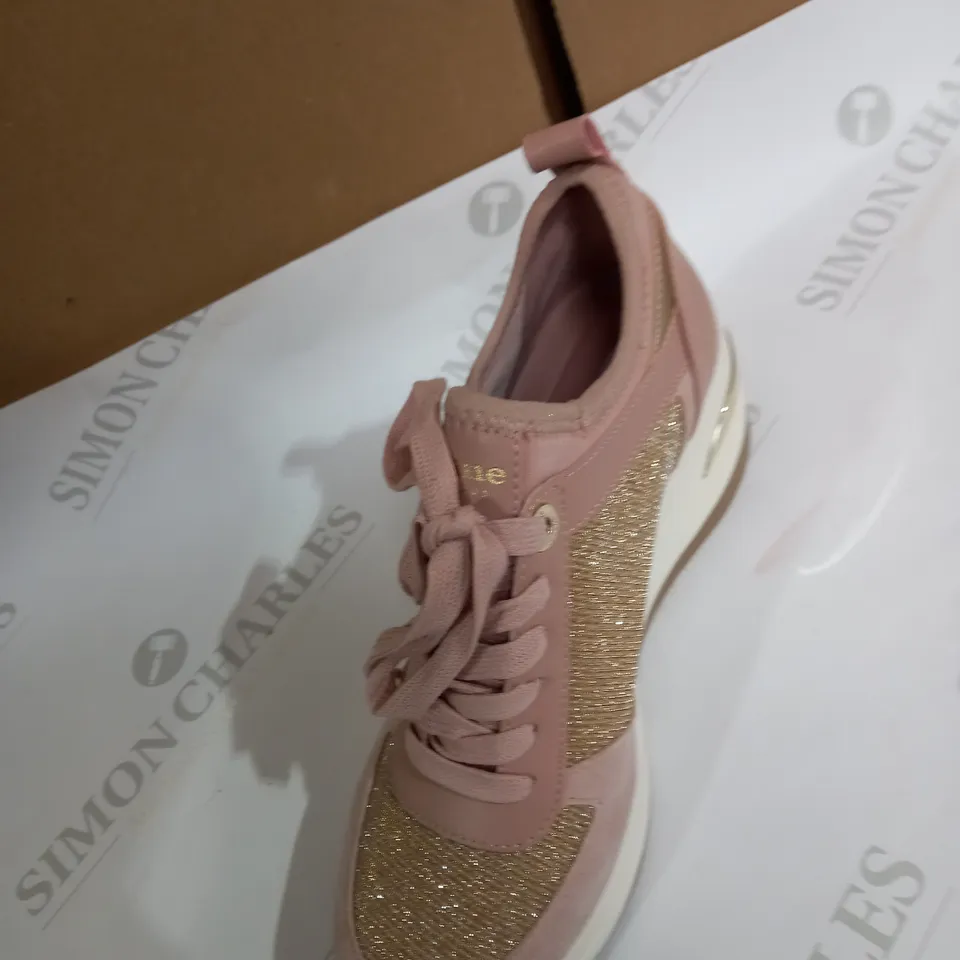 DUNE PINK TRAINERS SIZE 4 