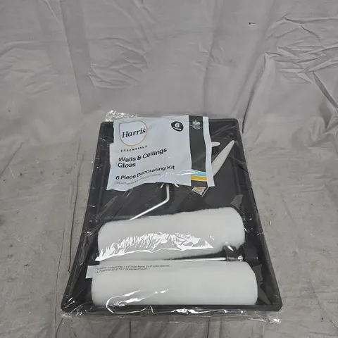 HARRIS ESSENTIALS WALLS & CEILINGS GLOSS 6 PIECE DECORATING KIT