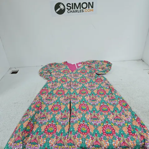 HELENE BERMAN LONDON FLORAL PRINT DRESS, UK SIZE 10