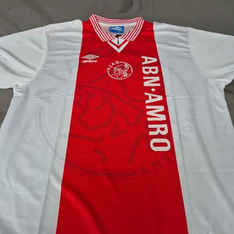 RETRO AJAX FC HOME JERSEY SIZE 2XL