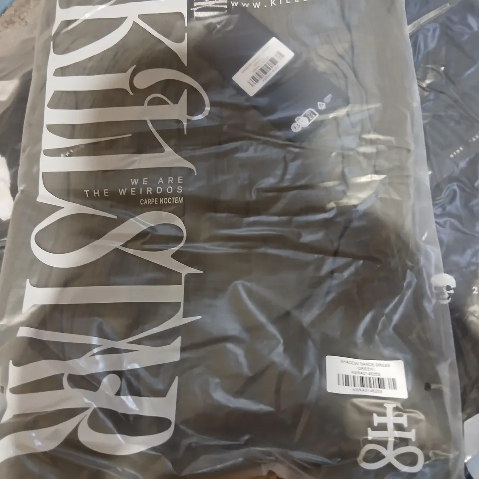 APPROXIMATELY 30 BRAND NEW KILLSTAR CLOTHING PRODUCTS TO INCLUDE; WRITEWELL DRESS, SHADOW DANCE DRESS AND TARTAN RIOT DRESS