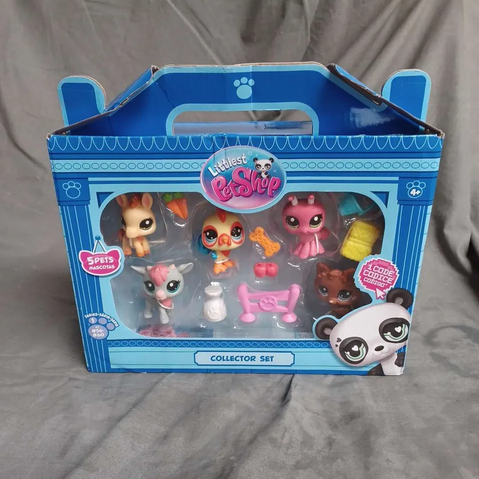 BOXED LITTLEST PET SHOP 5 PET COLLECTOR SET