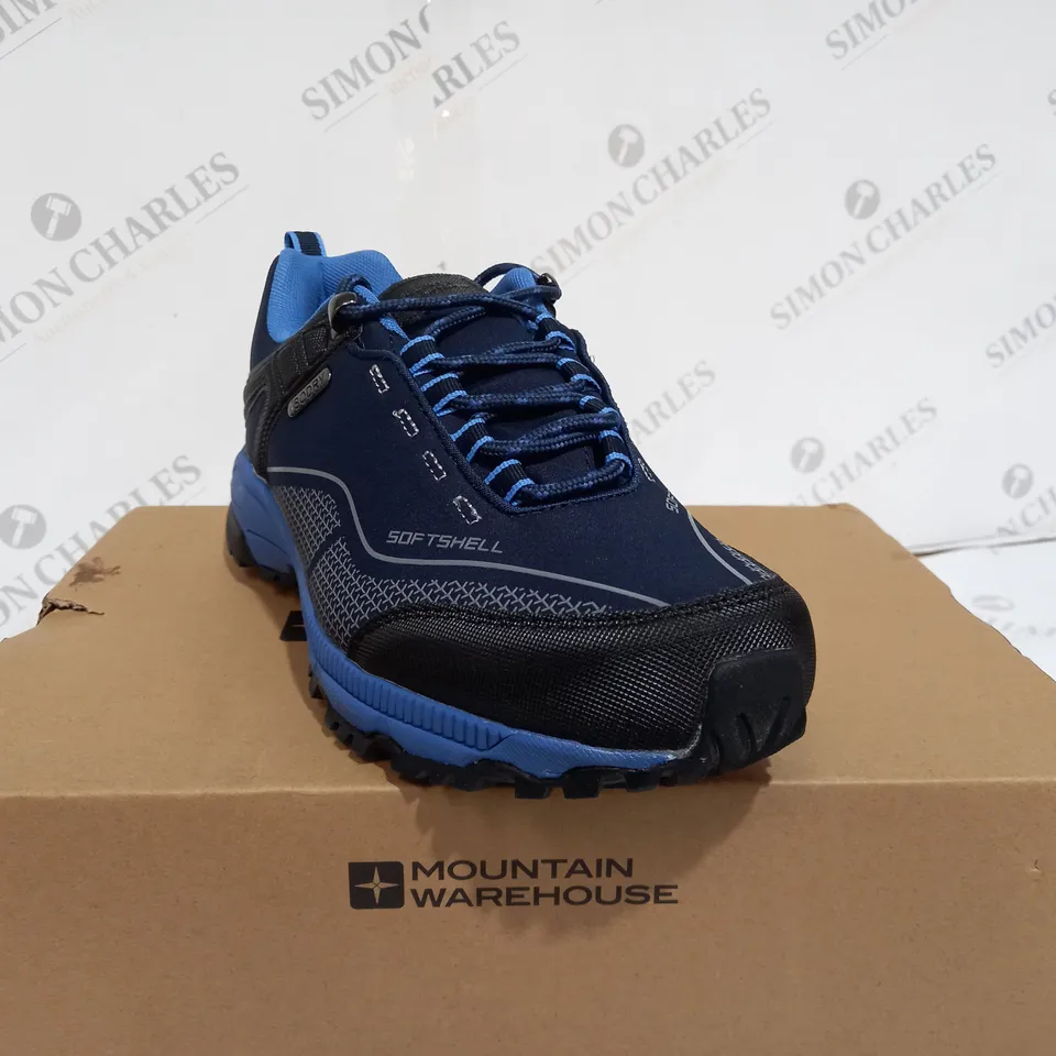 BOXED MOUNTAIN WAREHOUSE NAVY SHOES - SIZE UK 6