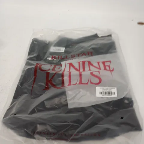 BOX OF APPROXIMATELY 20 BRAND NEW ASSORTED KILLSTAR CLOTHING ITEMS INCLUDING ASHES TO ASHES MENS SHIRT AND HALLOWEEN FOREVER SWEATER