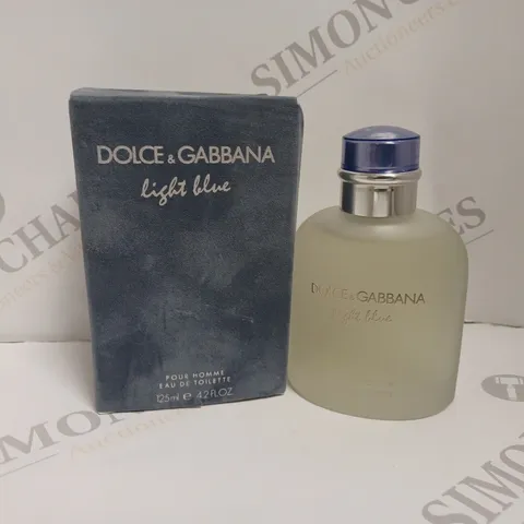 BOXED DOLCE AND GABBANA LIGHT BLUE POUR HOMME EAU DE TOILETTE - 125ML 