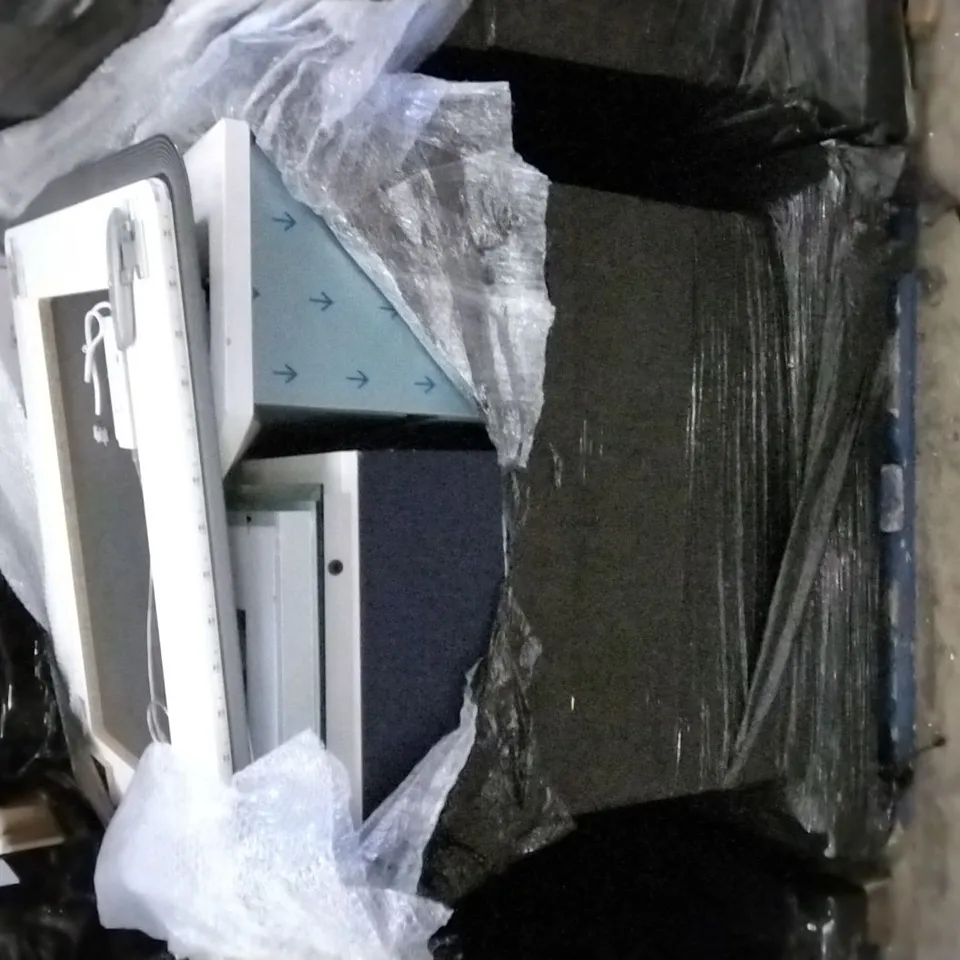 PALLET OF APPROX 12 ASSORTED BATHROOM FURNITURE TO INCLUDE VANITY UNITS, MIRRORS, TAPS AND BASINS