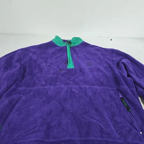 NAUTICA PURPLE FLEECE TOP, (XL)