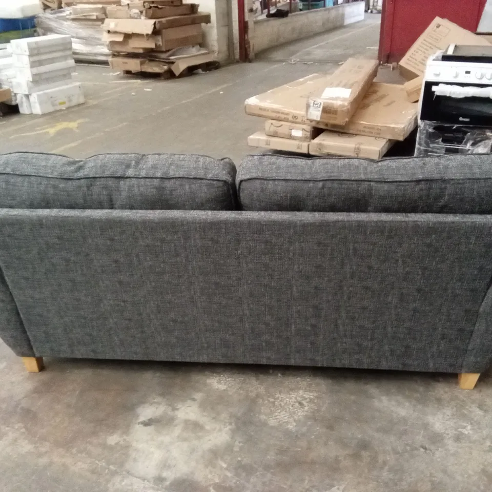 HALSTOW 3 SEATER FABRIC SOFA - CHARCOAL RRP £489