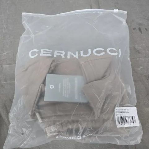 CERNUCCI EMBROIDERED SHORT – BROWN – SIZE S
