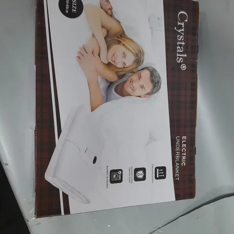 BOXED CRYSTALS ELECTRIC UNDERBLANKET SIZE 150 X 80cm