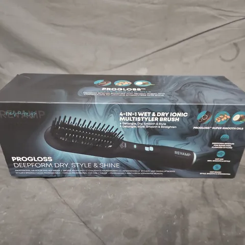 BOXED REVAMP PROGLOSS DEEPFORM DRY, STYLE & SHINE AIR STYLER AND HOT BRUSH BR-2500-GB
