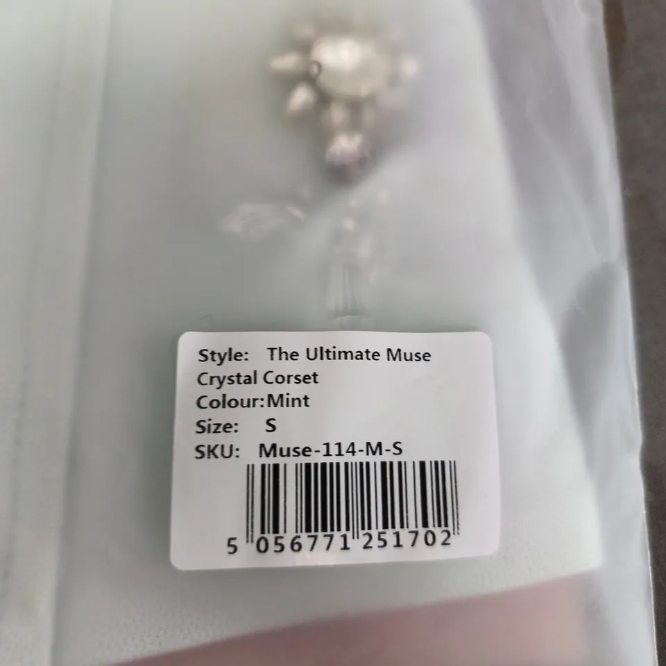 BAGGED ODDMUSE THE ULTIMATE MUSE CRYSTAL CORSET – MINT, SIZE S