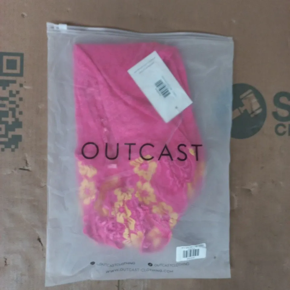 BAGGED OUTCAST INDIA MINI DRESS IN PINK SIZE MEDIUM