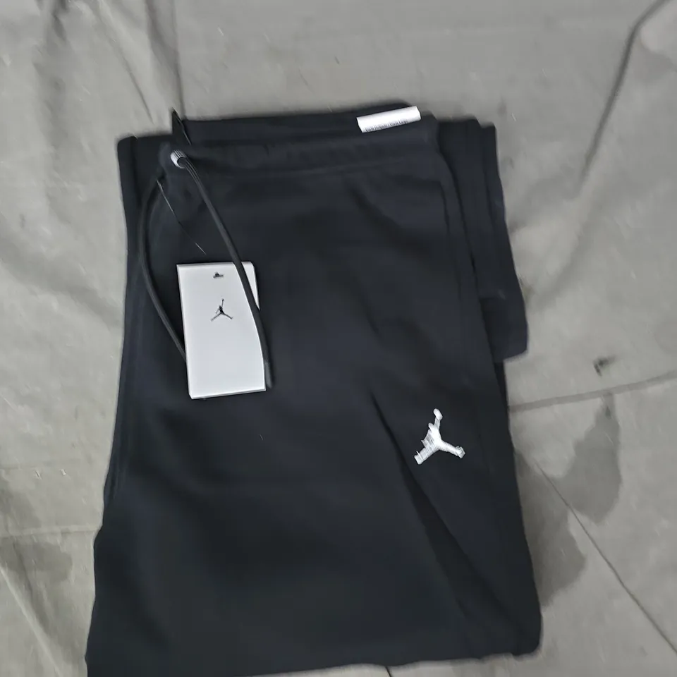 NIKE JORDAN LOOSE FIT MID-RISE JOGGERS IN BLACK SIZE MEDIUM