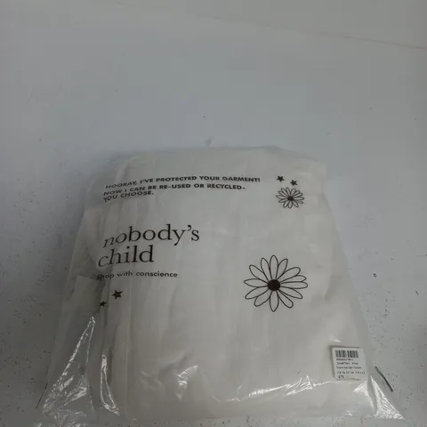 NOBODY'S CHILD ELSTOW SIDE SPLIT TROUSERS – WHITE, UK 16