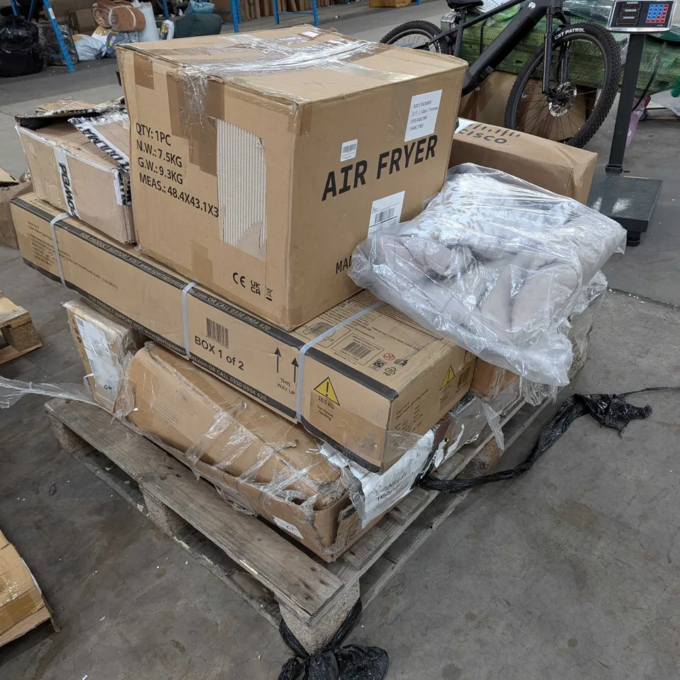 PALLET CONTAINING ASSORTED PRODUCT PARTS