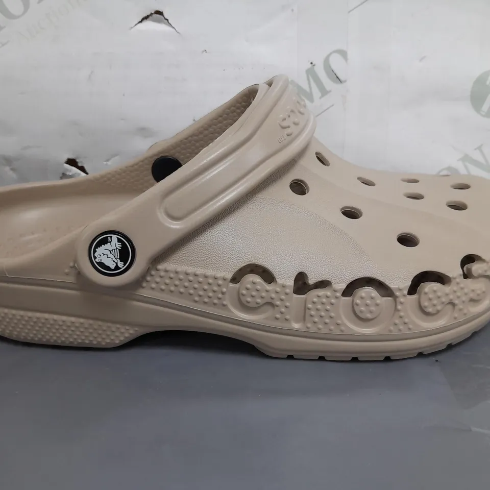 PAIR OF CROCS BAYA CLOGS IN TAUPE UK SIZE M5/W6