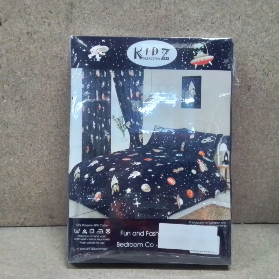 BRAND NEW KIDS COLLECTION SINGLE DUVET COVER (NAVY/SPACE)