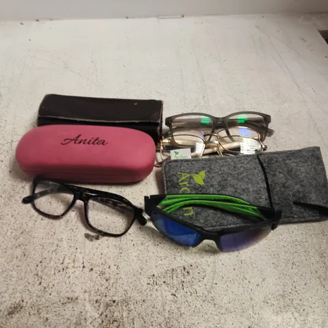 APPROXIAMTELY 12 ASSORTED SUNGLASSES/SPECTACLES IN VARIOUS DESIGNS