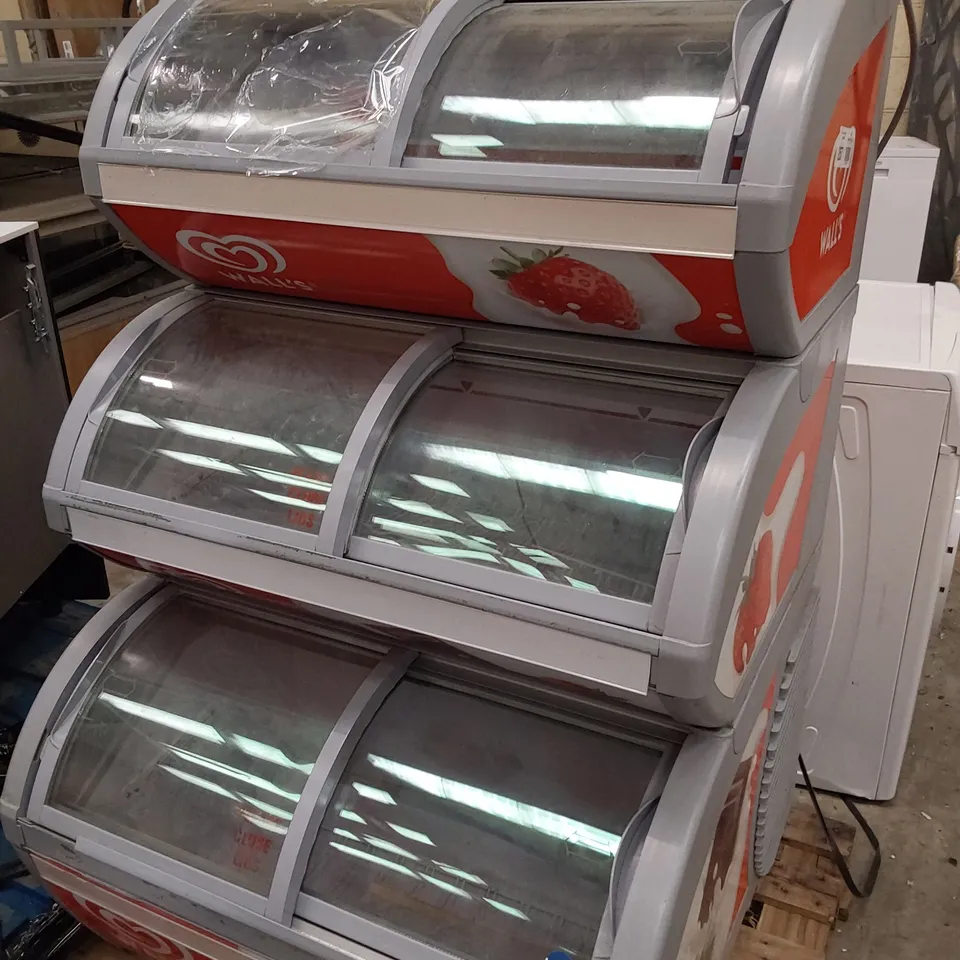 WALLS BRANDED 3 TIER ICE CREAM SELF SERVE FREEZER