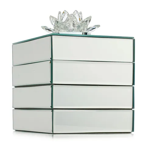 JM BY JULIEN MACDONALD STACKED JEWELLERY BOX WITH LOTUS FLOWER