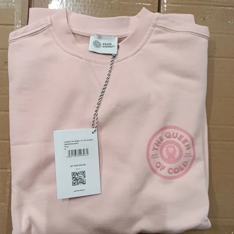 BRAND NEW BRASS MONKEY SWEATS - PINK SIZE SMALL APPROXIMATELY 6