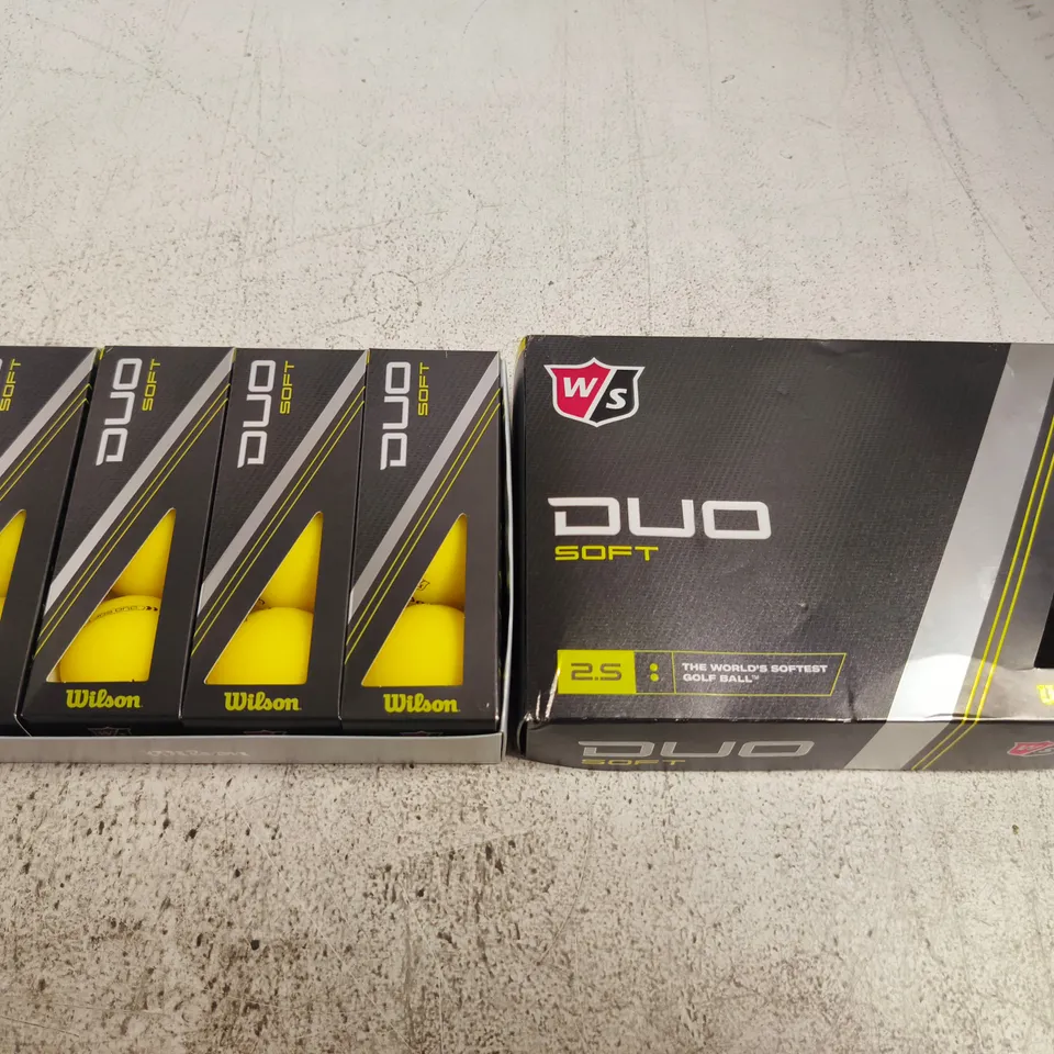 WILSON DUO SOFT GOLF BALLS - 4 BOXES 