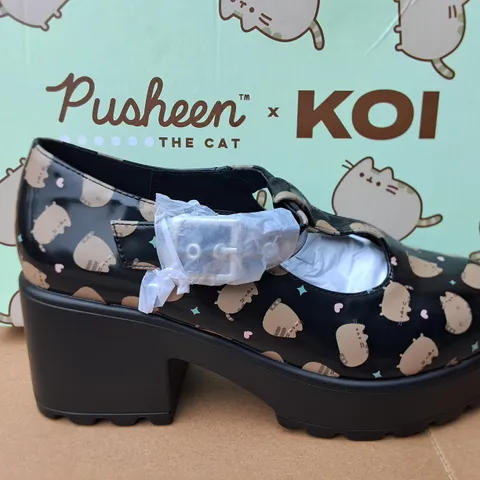 BRAND NEW BOXED KOI PUSHEEN THE CAT SAI MARY JANE'S IN BLACK - UK 5