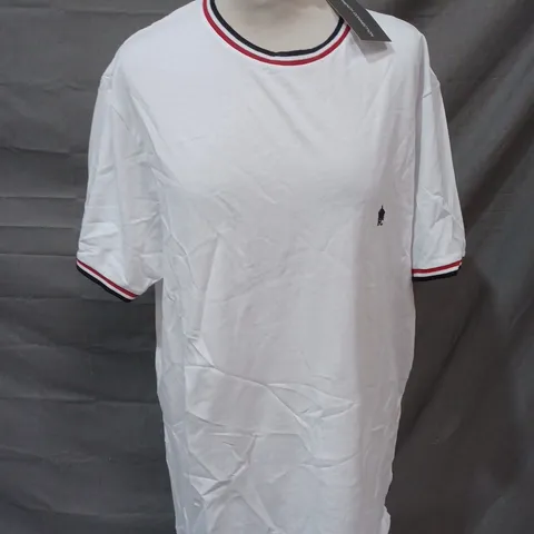 FRENCH CONNECTION WHITE CREW T-SHIRT - XL