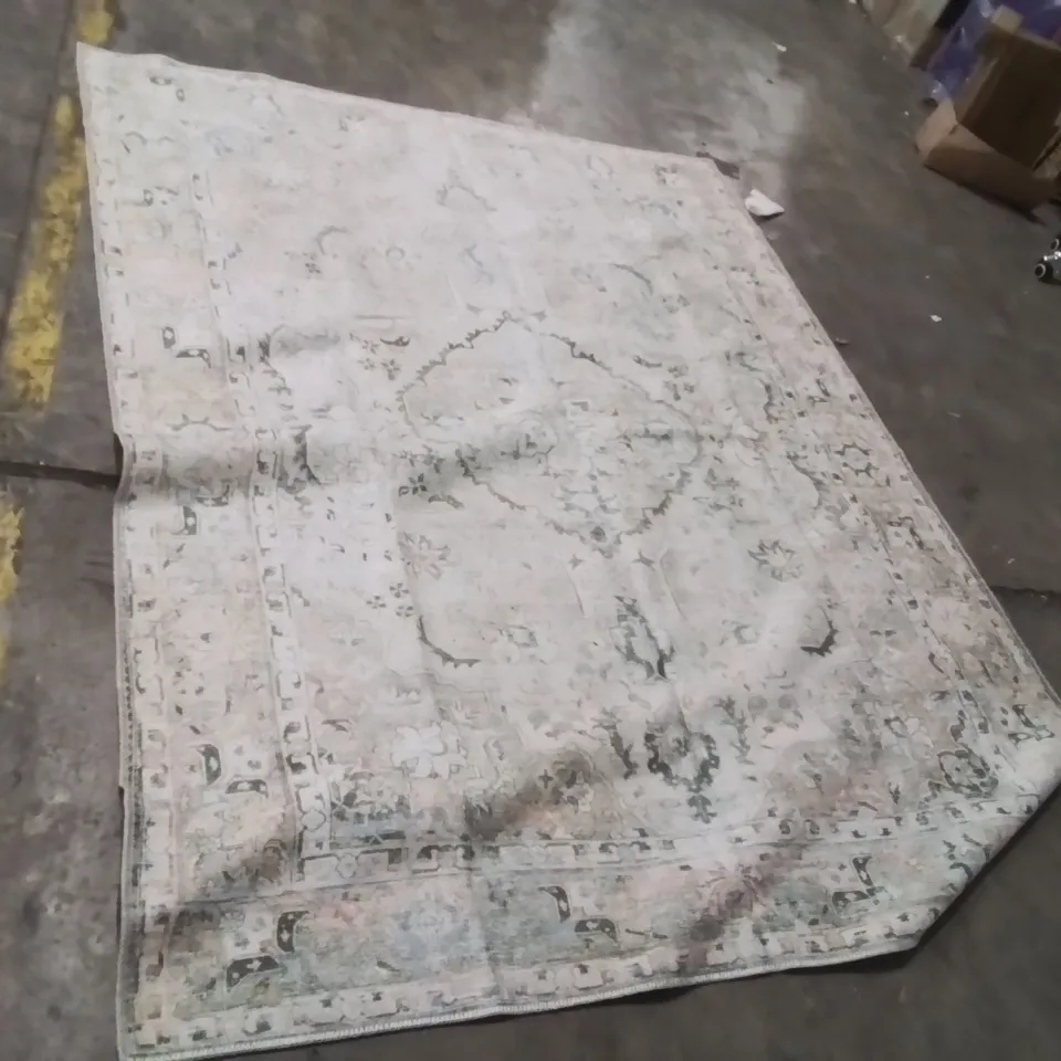 KEMAR MACHINE WASHABLE TRADITIONAL BOHO AREA RUG 275X200CM