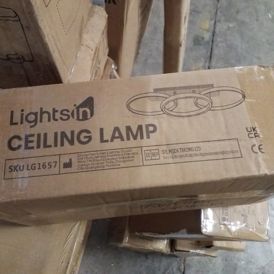BOXED LIGHTS IN CEILING LIGHT - BLACK 
