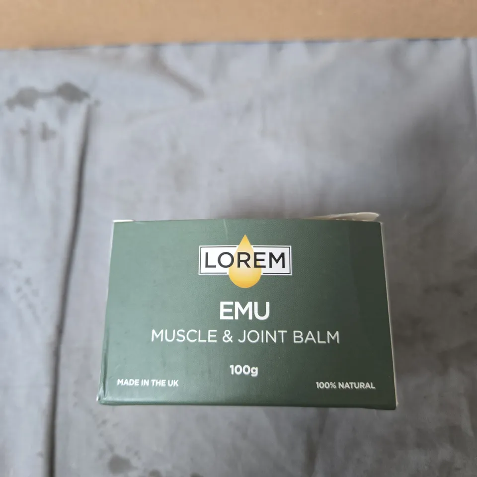 LOREM EMU MUSCLE & JOINT BALM – 100G